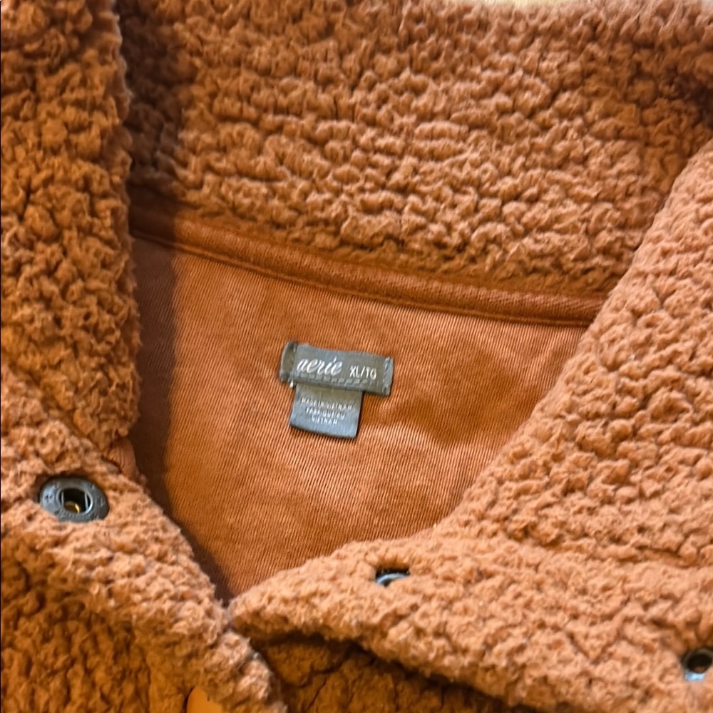 Aerie Sherpa Jacket - Brown